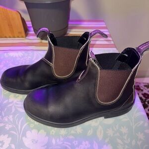 Blundstone Black and Brown Ankle Boots